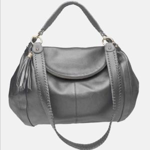 Genuine Leather Onna Ehrlich Gray Rachel Purse